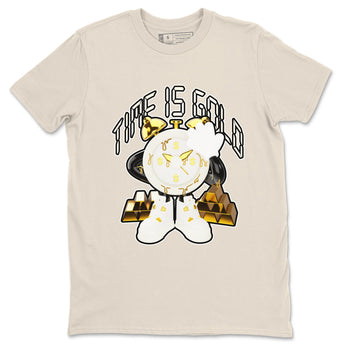 4s Sail shirt to match jordans Time Is Gold sneaker tees Air Jordan 4 Sail SNRT Sneaker Release Tees unisex cotton Natural 2 crew neck shirt