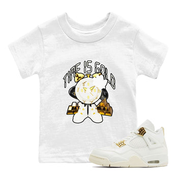 4s Sail shirt to match jordans Make It Rain Money sneaker tees Air Jordan 4 Sail SNRT sneaker release tees baby toddler White 1 cotton Shirt