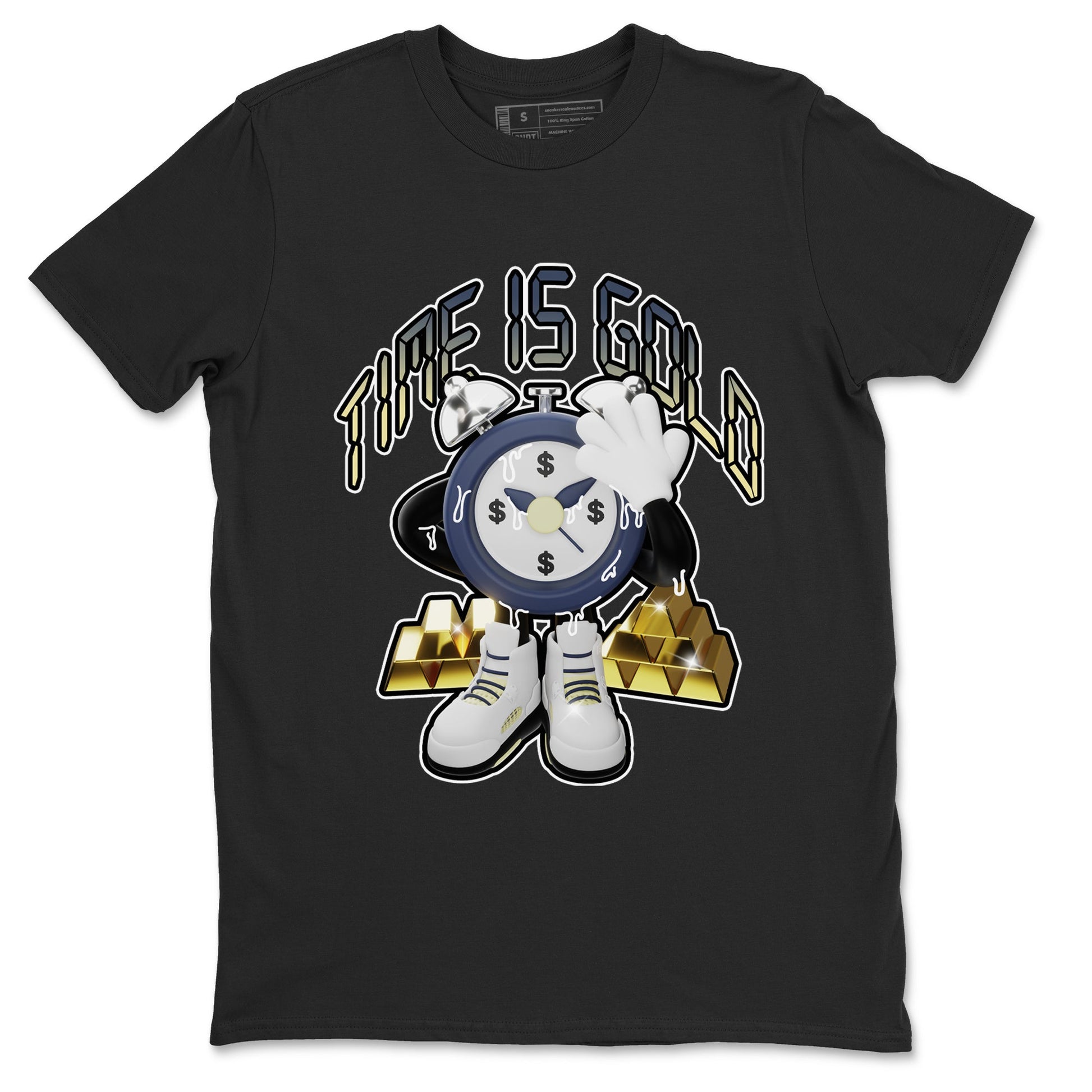 Air Jordan 5 A Ma Maniere x Photon Dust shirt to match jordans Time Is Gold sneaker tees Jordan 5 A Ma Maniere "Dawn" SNRT Sneaker Release Tees Unisex Black 2 T-Shirt