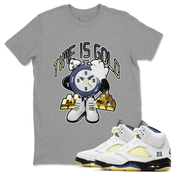 Air Jordan 5 A Ma Maniere x Photon Dust shirt to match jordans Time Is Gold sneaker tees Jordan 5 A Ma Maniere "Dawn" SNRT Sneaker Release Tees Unisex Heather Grey 1 T-Shirt