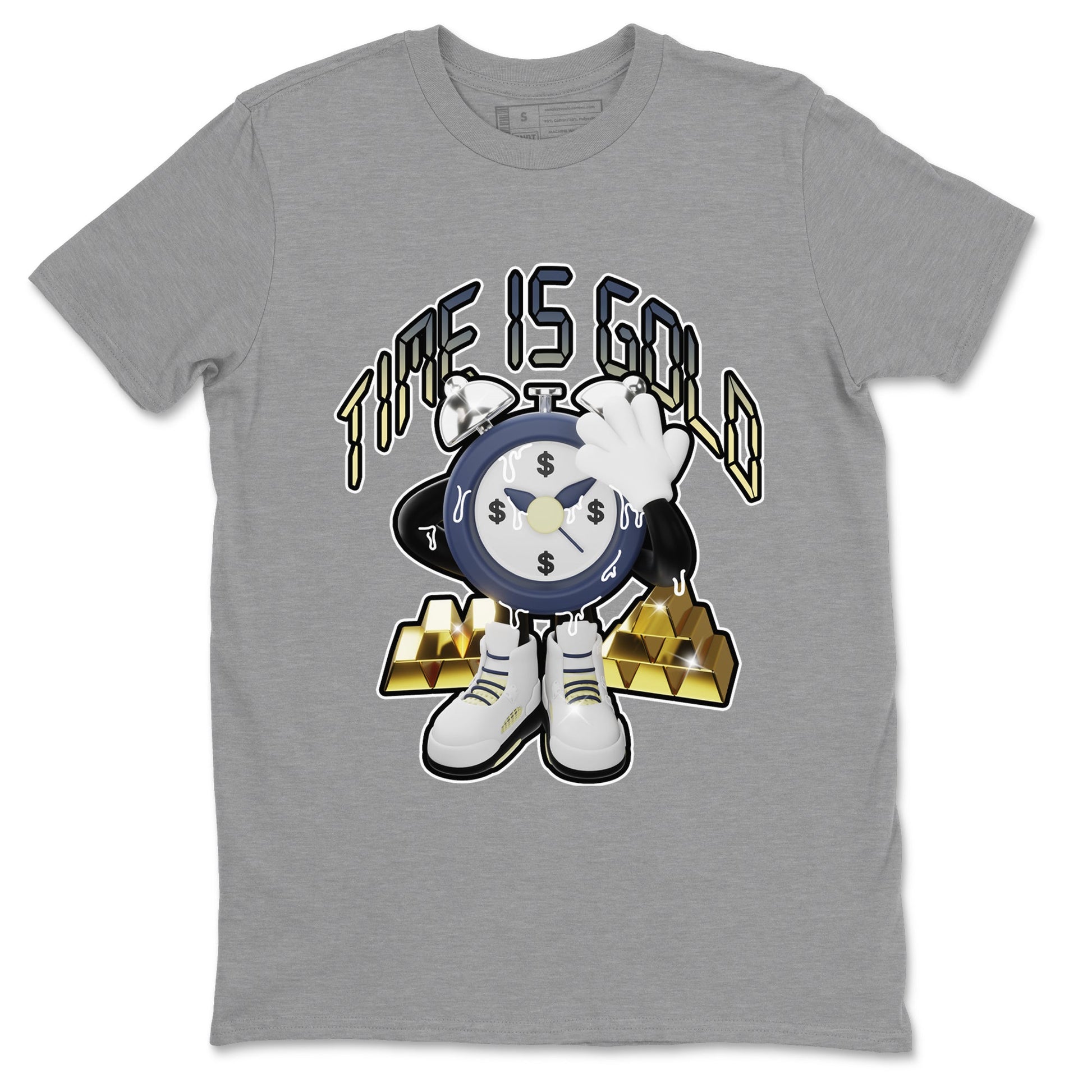 Air Jordan 5 A Ma Maniere x Photon Dust shirt to match jordans Time Is Gold sneaker tees Jordan 5 A Ma Maniere "Dawn" SNRT Sneaker Release Tees Unisex Heather Grey 2 T-Shirt