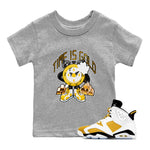 6s Yellow Ochre shirt to match jordans Time Is Gold sneaker tees Air Jordan 6 Yellow Ochre SNRT Sneaker Release Tees Baby Toddler Heather Grey 1 T-Shirt