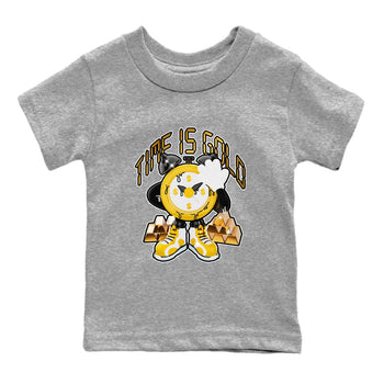 6s Yellow Ochre shirt to match jordans Time Is Gold sneaker tees Air Jordan 6 Yellow Ochre SNRT Sneaker Release Tees Baby Toddler Heather Grey 2 T-Shirt