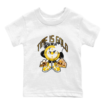 6s Yellow Ochre shirt to match jordans Time Is Gold sneaker tees Air Jordan 6 Yellow Ochre SNRT Sneaker Release Tees Baby Toddler White 2 T-Shirt