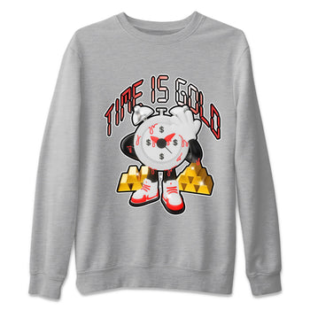 Air Jordan 7 White Infrared shirt to match jordans Time Is Gold sneaker tees AJ7 White Infrared SNRT Sneaker Release Tees Unisex Heather Grey 2 T-Shirt