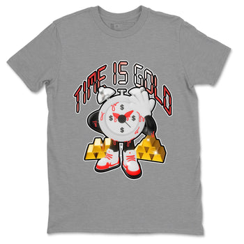 Air Jordan 7 White Infrared shirt to match jordans Time Is Gold sneaker tees AJ7 White Infrared SNRT Sneaker Release Tees Unisex Heather Grey 2 T-Shirt