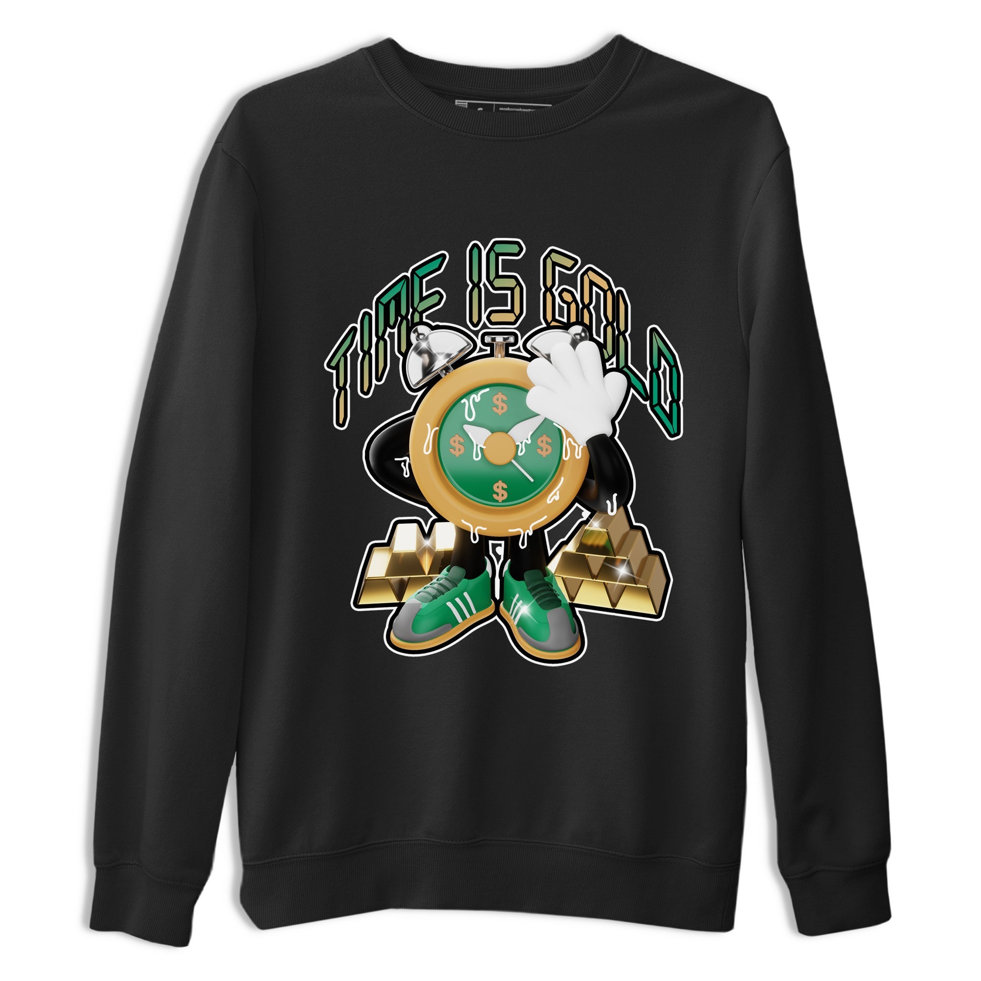 Samba Collegiate Green Gum shirt to match jordans Time Is Gold sneaker tees Adidas Green Gum SNRT Sneaker Release Tees Unisex Black 2 T-Shirt