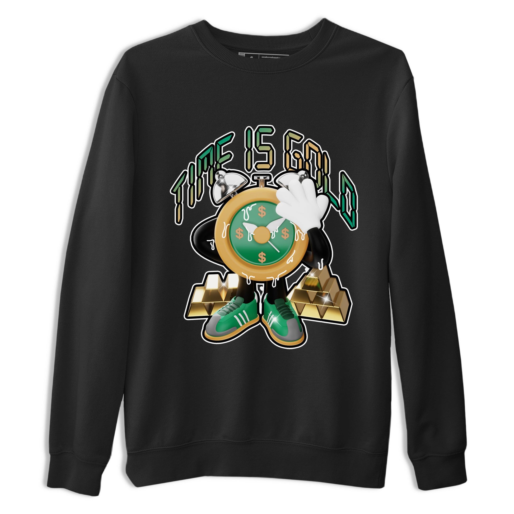 Samba Collegiate Green Gum shirt to match jordans Time Is Gold sneaker tees Adidas Green Gum SNRT Sneaker Release Tees Unisex Black 2 T-Shirt