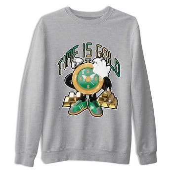 Samba Collegiate Green Gum shirt to match jordans Time Is Gold sneaker tees Adidas Green Gum SNRT Sneaker Release Tees Unisex Heather Grey 2 T-Shirt