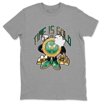 Samba Collegiate Green Gum shirt to match jordans Time Is Gold sneaker tees Adidas Green Gum SNRT Sneaker Release Tees Unisex Heather Grey 2 T-Shirt