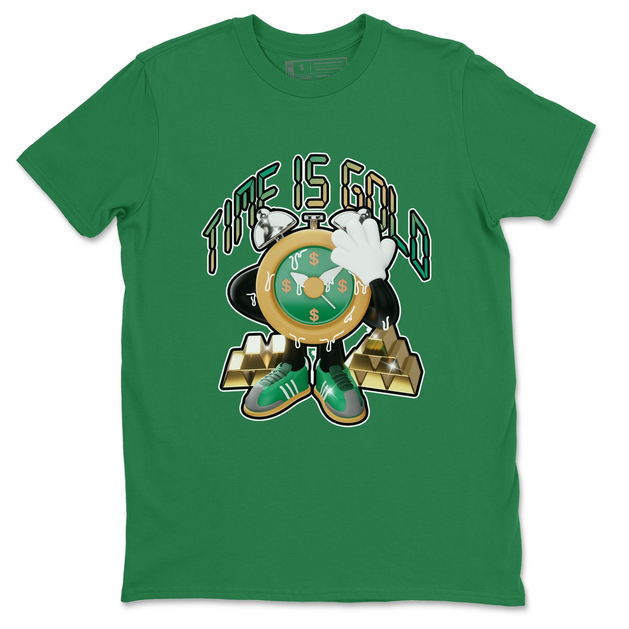 Samba Collegiate Green Gum shirt to match jordans Time Is Gold sneaker tees Adidas Green Gum SNRT Sneaker Release Tees Unisex Kelly Green 2 T-Shirt