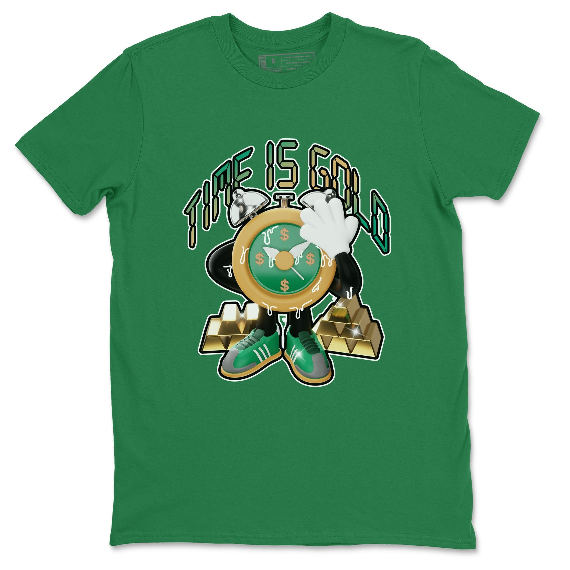 Samba Collegiate Green Gum shirt to match jordans Time Is Gold sneaker tees Adidas Green Gum SNRT Sneaker Release Tees Unisex Kelly Green 2 T-Shirt