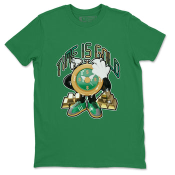 Samba Collegiate Green Gum shirt to match jordans Time Is Gold sneaker tees Adidas Green Gum SNRT Sneaker Release Tees Unisex Kelly Green 2 T-Shirt