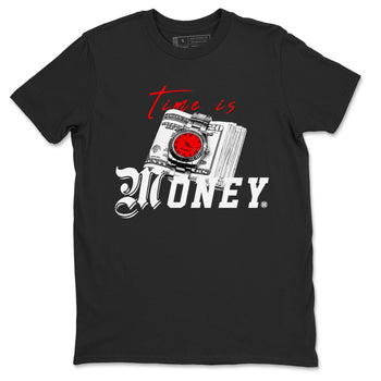 Time Is Money sneaker match tees to Air Jordan 4 Bred Reimagined street fashion brand for shirts to match Jordans SNRT Sneaker Tees Air Jordan 4 Bred Reimagined unisex t-shirt Black 2 unisex shirt