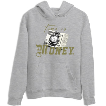 AJ4 Medium Olive shirt to match jordans Time Is Money sneaker tees Air Jordan 4 Medium Olive SNRT Sneaker Release Tees Unisex Heather Grey 2 T-Shirt