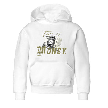 AJ4 Medium Olive shirt to match jordans Time Is Money sneaker tees Air Jordan 4 Retro Medium Olive SNRT Sneaker Release Tees Baby Toddler White 2 T-Shirt