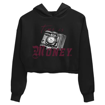 Air Jordan 5 Burgundy Sneaker Match Tees Time Is Money Sneaker T-Shirt AJ5 Burgundy Sneaker Release Tees Women's Shirts Black 2