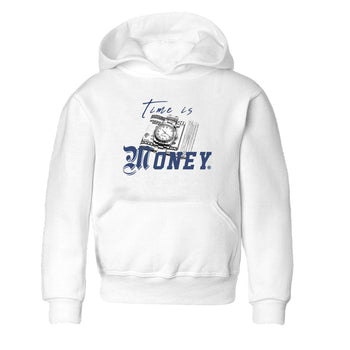 Jordan 5 Retro Midnight Navy shirt to match jordans Time Is Money sneaker tees Air Jordan 5 Georgetown SNRT Sneaker Release Tees Baby Toddler White 2 T-Shirt