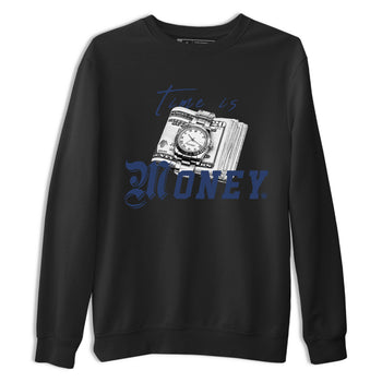 Jordan 5 Retro Midnight Navy shirt to match jordans Time Is Money sneaker tees Air Jordan 5 Georgetown SNRT Sneaker Release Tees Unisex Black 2 T-Shirt