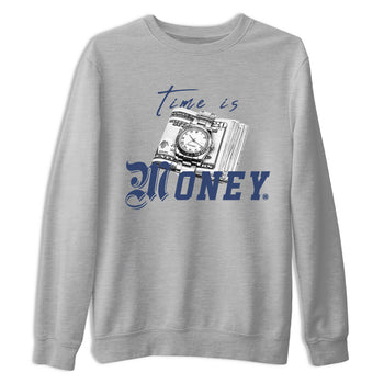 Jordan 5 Retro Midnight Navy shirt to match jordans Time Is Money sneaker tees Air Jordan 5 Georgetown SNRT Sneaker Release Tees Unisex Heather Grey 2 T-Shirt