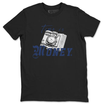 Jordan 5 Retro Midnight Navy shirt to match jordans Time Is Money sneaker tees Air Jordan 5 Georgetown SNRT Sneaker Release Tees Unisex Black 2 T-Shirt