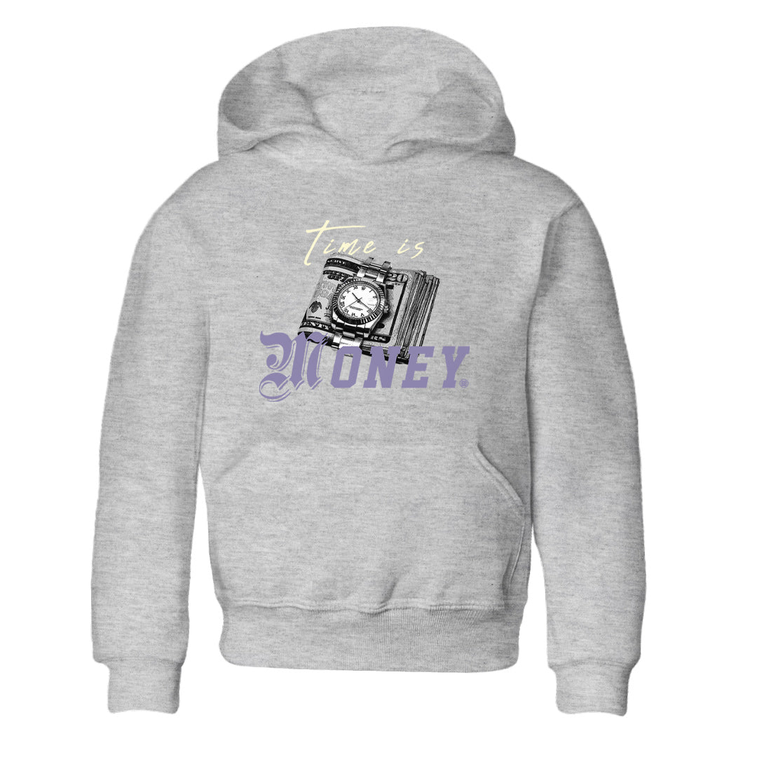 5s Indigo Haze Sneaker Match Tees Time Is Money Sneaker T-Shirt Air Jordan 5 Indigo Haze Sneaker Release Tees Kids Shirts Heather Grey 2
