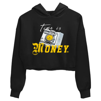 Time Is Money sneaker match tees to Yellow Ochre 6s street fashion brand for shirts to match Jordans SNRT Sneaker Tees Air Jordan 6 Yellow Ochre unisex t-shirt Black 2 crop shirt