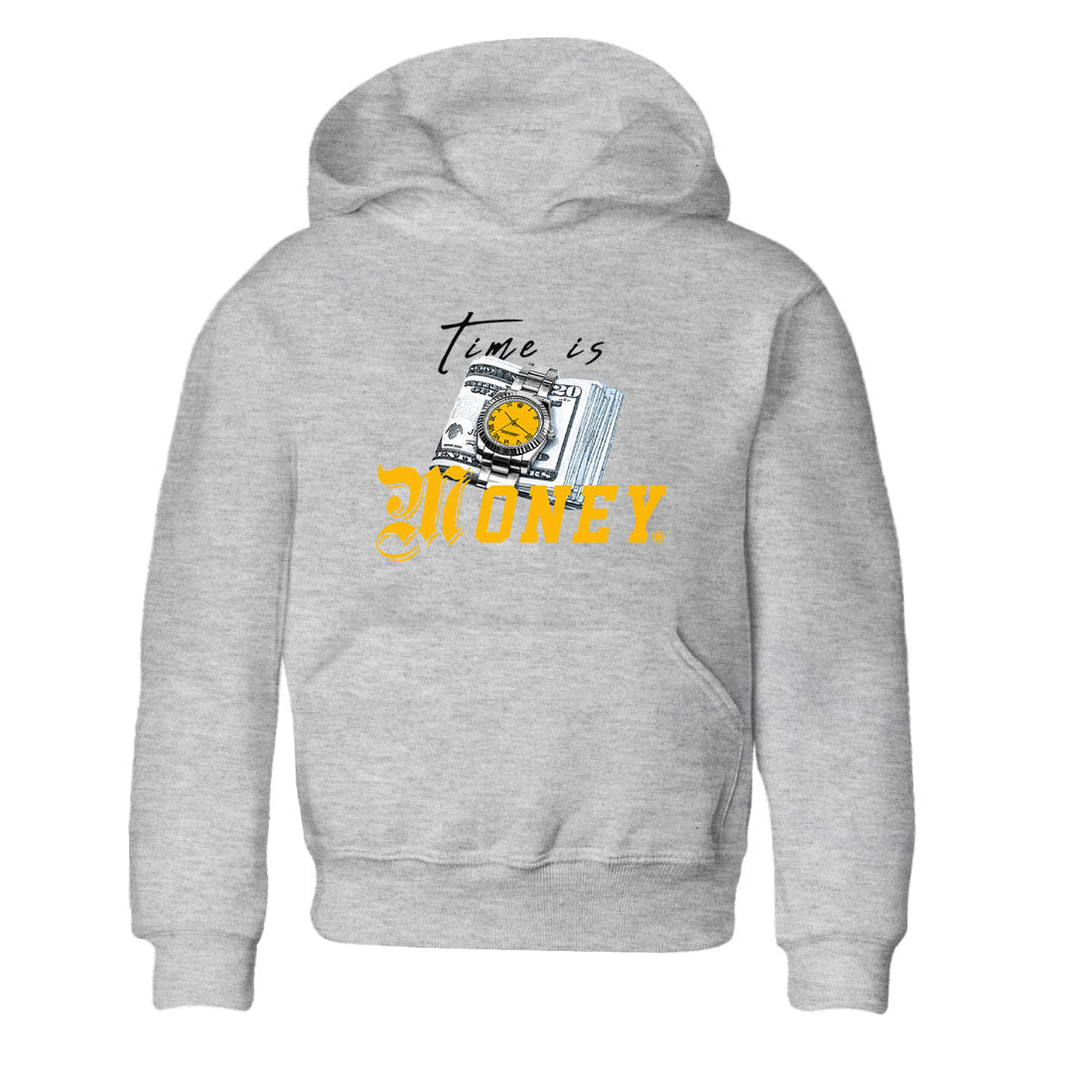 Time Is Money sneaker match tees to Yellow Ochre 6s street fashion brand for shirts to match Jordans SNRT Sneaker Tees Air Jordan 6 Yellow Ochre unisex t-shirt Heather Grey 2 youth shirt