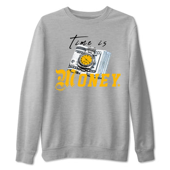 Time Is Money sneaker match tees to Yellow Ochre 6s street fashion brand for shirts to match Jordans SNRT Sneaker Tees Air Jordan 6 Yellow Ochre unisex t-shirt Heather Grey 2 unisex shirt