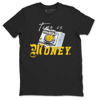 Time Is Money sneaker match tees to Yellow Ochre 6s street fashion brand for shirts to match Jordans SNRT Sneaker Tees Air Jordan 6 Yellow Ochre unisex t-shirt Black 2 unisex shirt