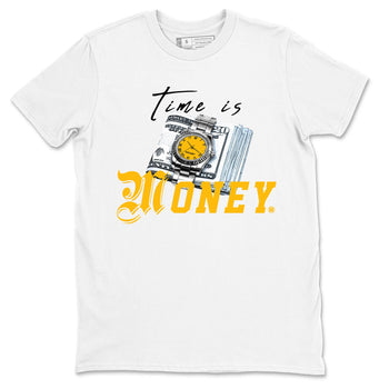 Time Is Money sneaker match tees to Yellow Ochre 6s street fashion brand for shirts to match Jordans SNRT Sneaker Tees Air Jordan 6 Yellow Ochre unisex t-shirt White 2 unisex shirt