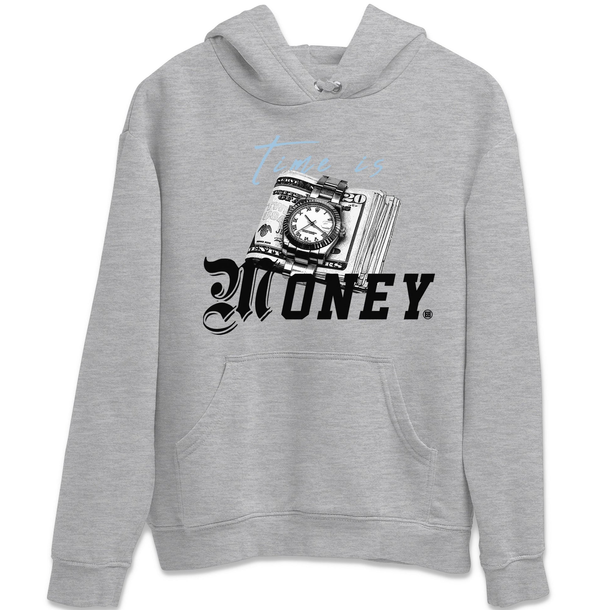 Air Jordan 7 Chambray Sneaker Match Tees Time Is Money Sneaker T-Shirt AJ7 Chambray Sneaker Release Tees Unisex Shirts Heather Grey 2