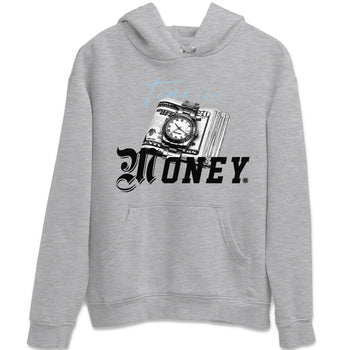 Air Jordan 7 Chambray Sneaker Match Tees Time Is Money Sneaker T-Shirt AJ7 Chambray Sneaker Release Tees Unisex Shirts Heather Grey 2