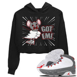 Jordan 9 Fire Red Sneaker Match Tees T&J Got Em Sneaker Tees Jordan 9 Fire Red Sneaker Release Tees Women's Shirts