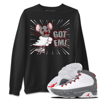 Jordan 9 Fire Red Sneaker Match Tees T&J Got Em Sneaker Tees Jordan 9 Fire Red Sneaker Release Tees Unisex Shirts
