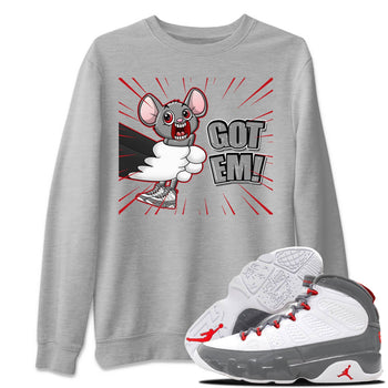 Jordan 9 Fire Red Sneaker Match Tees T&J Got Em Sneaker Tees Jordan 9 Fire Red Sneaker Release Tees Unisex Shirts
