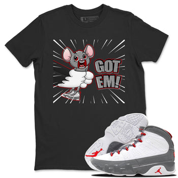 Jordan 9 Fire Red Sneaker Match Tees T&J Got Em Sneaker Tees Jordan 9 Fire Red Sneaker Release Tees Unisex Shirts