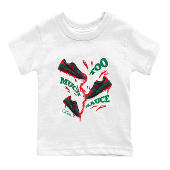 2s Christmas X-mas gift shirt to match jordans Too Much Sauce sneaker tees Air Jordan 2 Christmas SNRT Sneaker Release Tees Baby Toddler White 2 T-Shirt