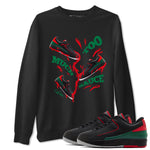 2s Christmas X-mas gift shirt to match jordans Too Much Sauce sneaker tees Air Jordan 2 Christmas SNRT Sneaker Release Tees Unisex Black 1 T-Shirt