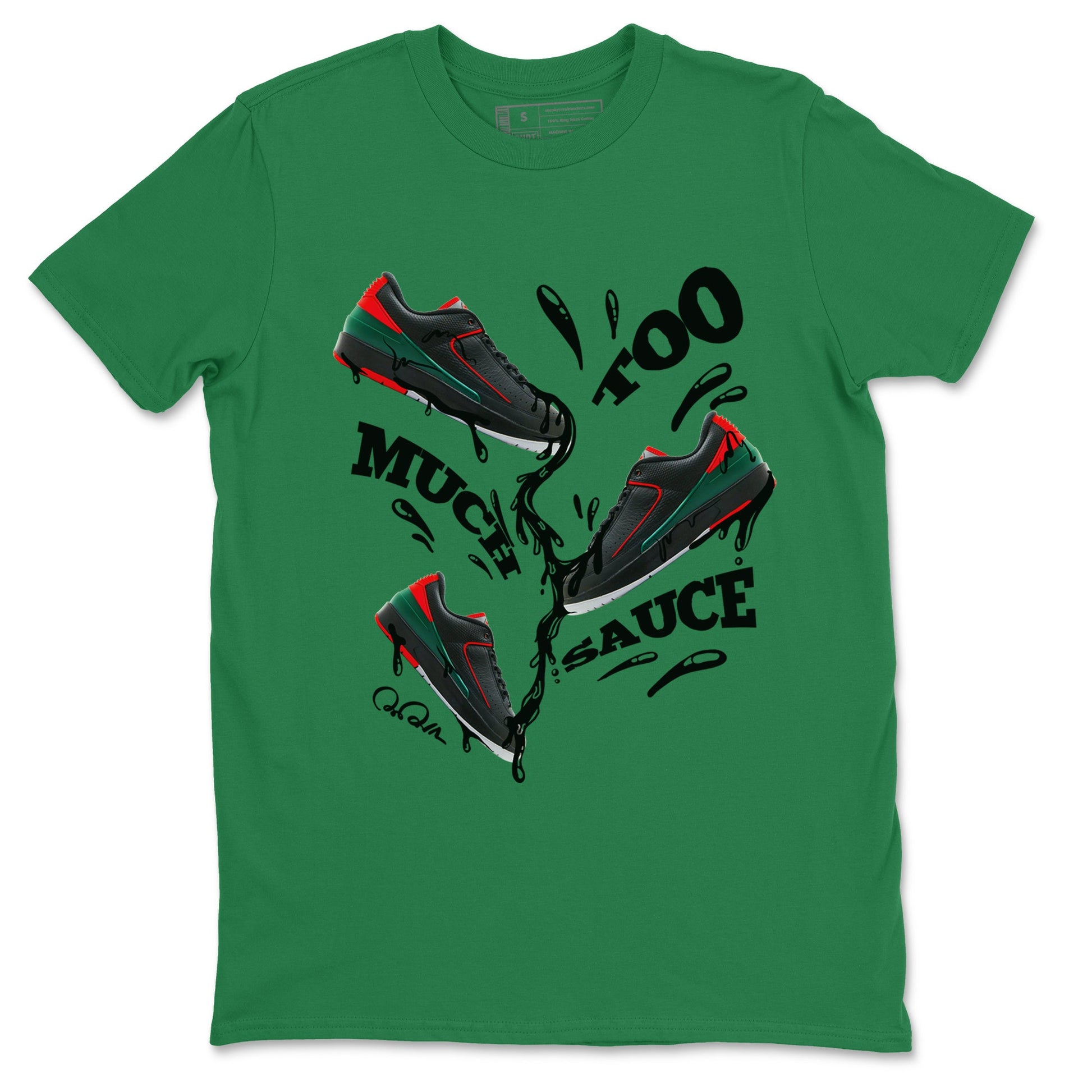 2s Christmas X-mas gift shirt to match jordans Too Much Sauce sneaker tees Air Jordan 2 Christmas SNRT Sneaker Release Tees Unisex Kelly Green 2 T-Shirt