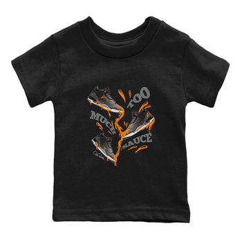 3s Fear shirt to match jordans Too Much Sauce sneaker tees Air Jordan 3 Fear SNRT Sneaker Release Tees Baby Toddler Black 2 T-Shirt