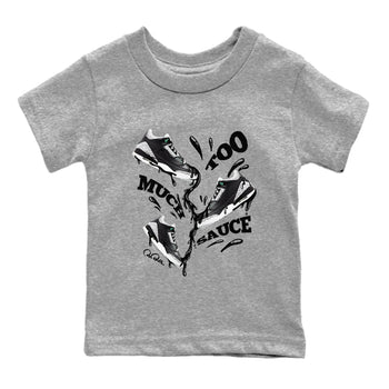 3s Green Glow shirt to match jordans Too Much Sauce sneaker tees Air Jordan 3 Green Glow SNRT sneaker release tees baby toddler Heather Grey 2 cotton Shirt