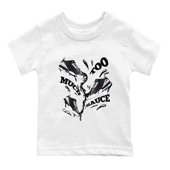 3s Green Glow shirt to match jordans Too Much Sauce sneaker tees Air Jordan 3 Green Glow SNRT sneaker release tees baby toddler White 2 cotton Shirt