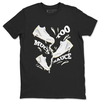 3s Ivory shirt to match jordans Too Much Sauce sneaker tees Air Jordan 3 Ivory SNRT Sneaker Release Tees unisex cotton Black 2 crew neck shirt