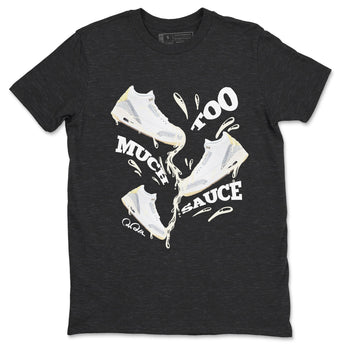 3s Ivory shirt to match jordans Too Much Sauce sneaker tees Air Jordan 3 Ivory SNRT Sneaker Release Tees unisex cotton Charcoal Heather 2 crew neck shirt