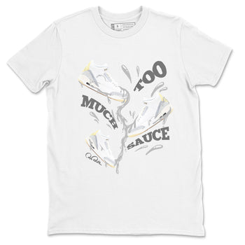 3s Ivory shirt to match jordans Too Much Sauce sneaker tees Air Jordan 3 Ivory SNRT Sneaker Release Tees unisex cotton White 2 crew neck shirt