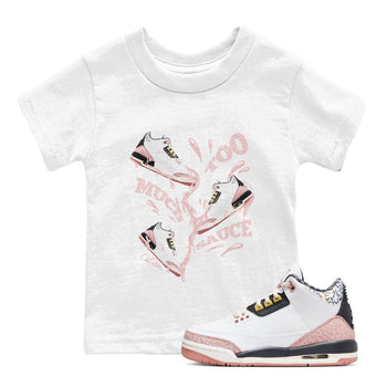 Air Jordan 3 GS Vintage Floral shirt to match jordans Too Much Sauce sneaker tees Air Jordan 3 Vintage Floral SNRT sneaker release tees baby toddler White 1 cotton Shirt