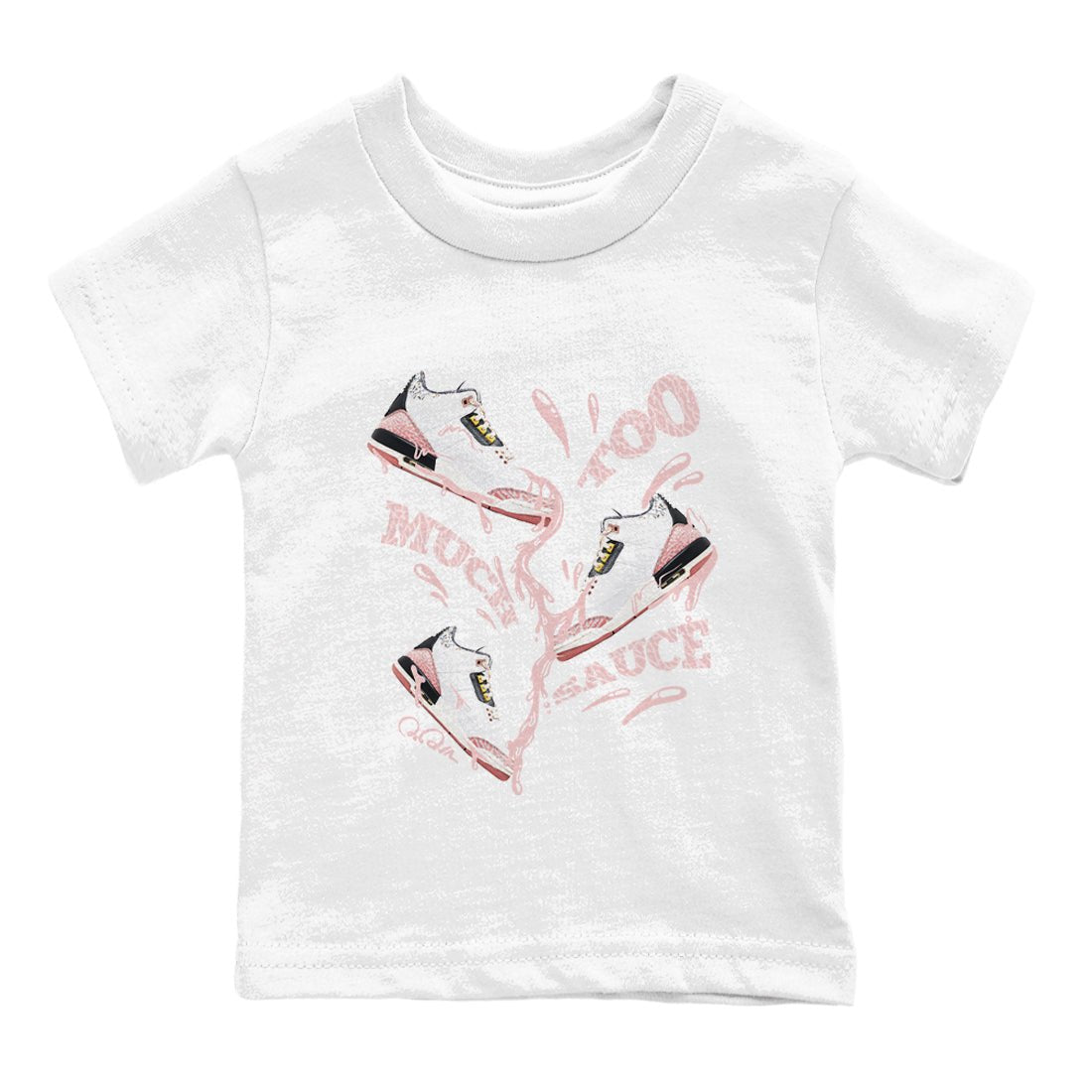 Air Jordan 3 GS Vintage Floral shirt to match jordans Too Much Sauce sneaker tees Air Jordan 3 Vintage Floral SNRT sneaker release tees baby toddler White 2 cotton Shirt
