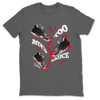 4s Bred Reimagined shirt to match jordans Too Much Sauce sneaker tees Air Jordan 4 Bred Reimagined SNRT Sneaker Release Tees unisex cotton Cool Grey 2 crew neck shirt