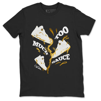 4s Sail shirt to match jordans Too Much Sauce sneaker tees Air Jordan 4 Sail SNRT Sneaker Release Tees unisex cotton Black 2 crew neck shirt